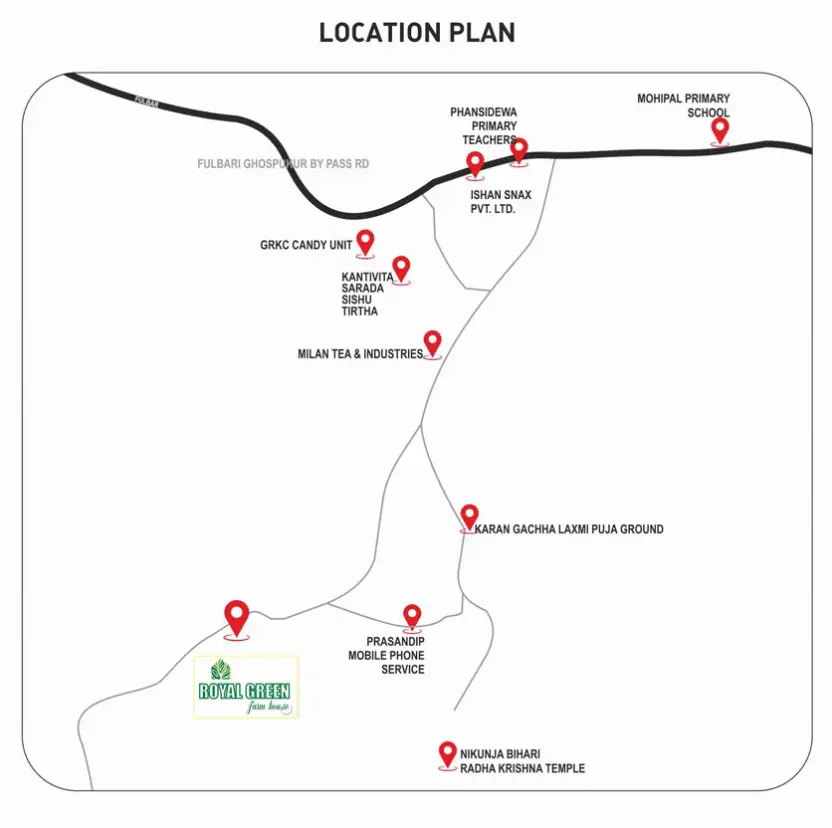 Location Map of Royal Green Farm House